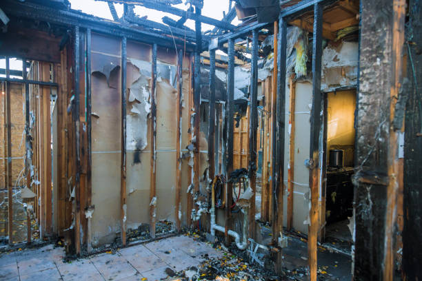 Professional Fire Damage Repair technician working in Pontiac, IL